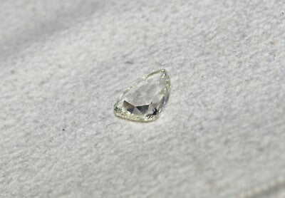 Certified Natural Diamond Pear 0.93 Ct I Colour Sterling Silver Ring Pendant