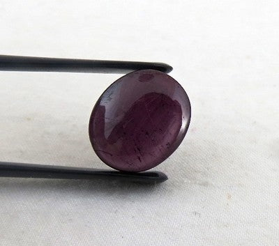 Certified Natural 6 Line Star Ruby 11.90ct Oval Cabochon Gem For Ring, Pendant