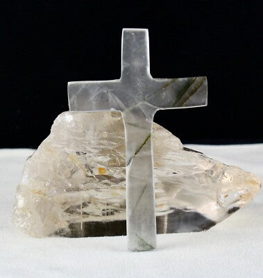 Vintage Natural Multi Quartz 749 Ct Gemstone Spiritual Cross Pendant 5 Pcs