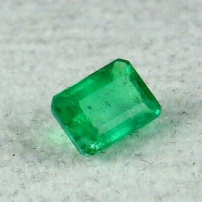 Top Natural Emerald Octagon Cut 6 X 4 Mm 0.66 Ct Gemstone For Ring