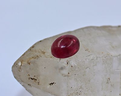 Natural Pink Tourmaline 7.51 Ct Oval Cabochon Loose Gemstone For Ring Pendant
