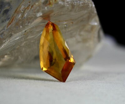 Natural Yellow Citrine 22.46ct Fancy Faceted Gemstone Pendant Designing