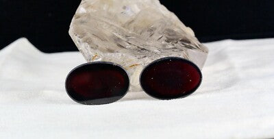 Certified Natural Red Garnet Oval Cabochon Pair 94.70ct 30x20mm Loose Gemstone