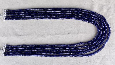 Blue Aventurine Round Gemstone Necklace 5 L 391 Ct Semi Precious Beads For Women