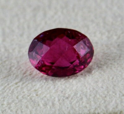 Natural Rubellite Pink Tourmaline 9x7mm Oval Cut Gemstone 2.57ct For Ring