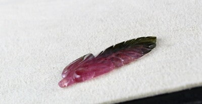 Natural Multi Tourmaline Carved Gemstone 13.22 Ct For Pendant Ring Brooch