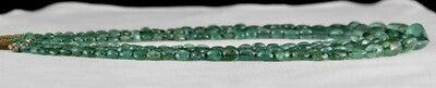 Certified Vintage Emerald Cabochon Beads 466 Ct Necklace For Women