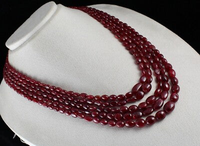 Certified Natural Red Spinel Cabochon Beads 766 Ct Gemstone Party Necklace