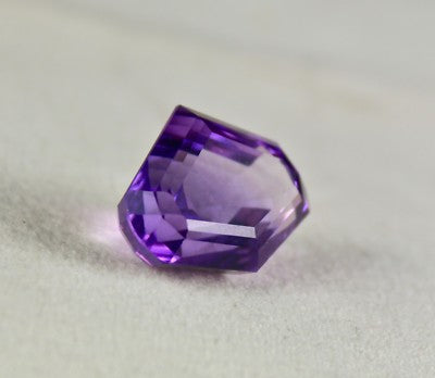 Fancy Cut Natural Amethyst 24.74 Ct Purple Semi Precious Gemstone Ring Pendant