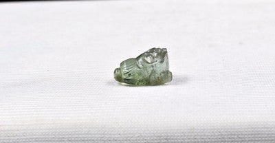 Natural Multi Green Tourmaline 10.59ct Carved Buddha Gemstone Ring Pendant