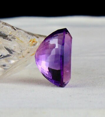 Natural Purple Amethyst 58.15ct Oval Cut 28x19mm Gemstone For Pendant Ring