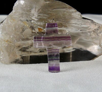 Vintage Multi Quartz Gemstone Spiritual Cross Pendant 6 Pcs 289ct