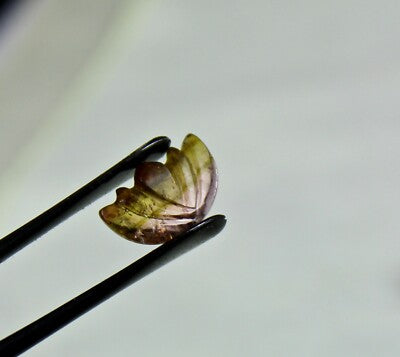 Rare Colour Natural Tourmaline Carved 4 Pcs 18.12 Ct Gemstone For Earrings