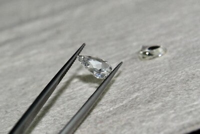 Certified Natural Rose Cut Diamond 2.29ct Pear Shape Pair Loose Gemstone Earring