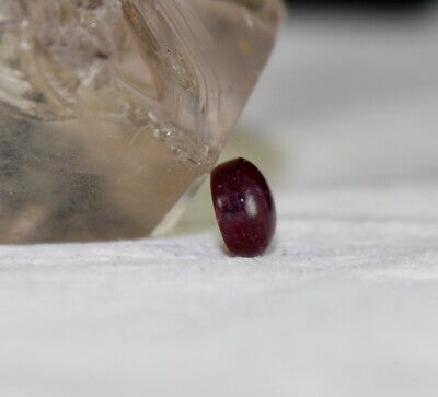 Certified Natural 6 Line Star Ruby Round Cabochon 2.66ct Gemstone For Ring