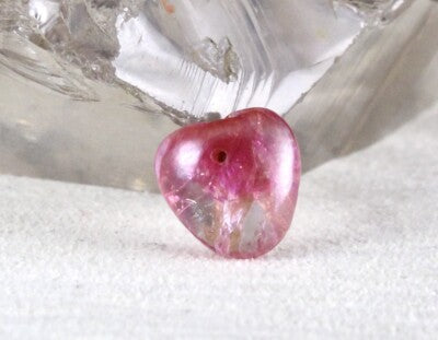 Certified Natural Ruby Heart Cabochon 7.93 Ct Drilled Gemstone Ring Pendant