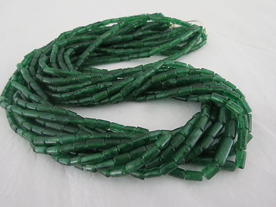 Natural Green Quartz 690 Carats Aventurine Beads 11 Line Gemstone Necklace