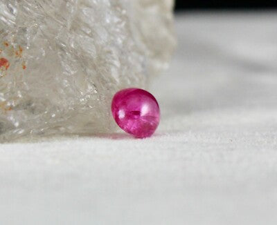 Certified 8 Mm Natural Burma Ruby Round Cabochon 2.58 Ct Gemstone Ring Pendant