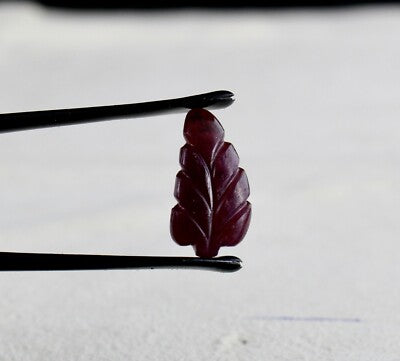 Certified Natural Ruby Carved Leaves 113.25ct 55 Pcs Gemstone Lot Jewelry Design