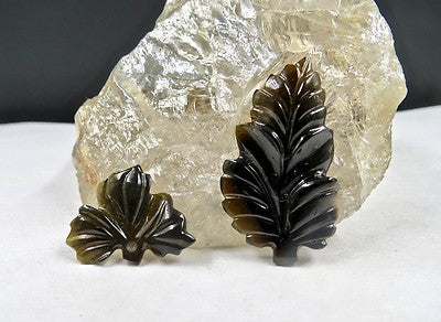 Multi Colour Tourmaline 26.90 Ct Carved Leaves Gemstone For Jewelry Design