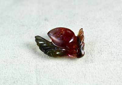 Natural Multi Tourmaline Leaf Pendant 26x22mm 30 Ct Gemstone Designing