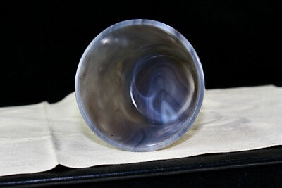 Hand Carved 1474 Ct Natural Chalcedony Gemstone Glass Decor