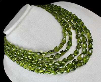 Certified Natural Green Peridot Necklace 1024ct Cabochon Gemstone Party Jewelry