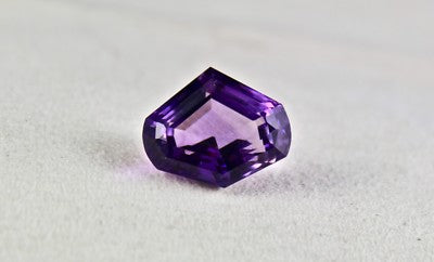 Fancy Cut Natural Amethyst 24.74 Ct Purple Semi Precious Gemstone Ring Pendant
