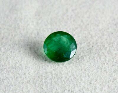 Certified Natural Zambian Emerald 2.60 Ct Round Cut 9mm Loose Gem Pendant Ring
