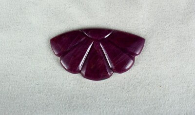 Handcrafted Natural Ruby 110ct Carved 32x58mm Gemstone Pendant Design