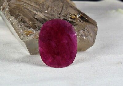 Certified Natural Heated Mozambique Ruby Oval 32x25mm 38.40 Ct Gemstone Pendant