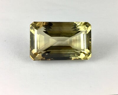 Natural Lemon Smoky Quartz Octagon Pendant 30x19mm 81.18ct Big Gemstone