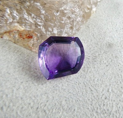 Natural Amethyst 24.85 Ct Purple Fancy Cut Gemstone For Pendant Ring For Women