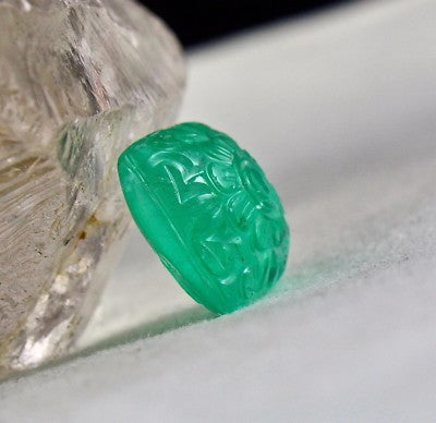 Certified 16mm Square Natural Emerald 18.60 Ct Gemstone For Ring Pendant