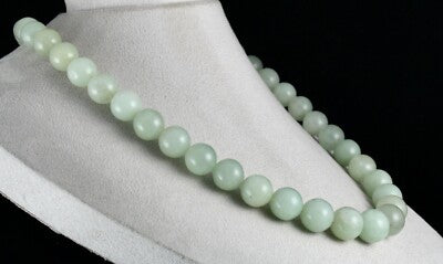 Certified Natural Aventurine Jade Necklace 1006 Ct Beaded Gemstone String