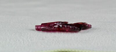 Natural Pink Tourmaline Gemstone Carved Leaf 19.49 Ct For Pendant Ring Wedding