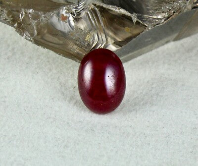 Certified Top Unheat Natural Ruby Oval Cabochon 26.14 Ct Gemstone Jewelry Set