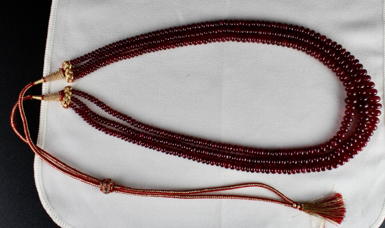 Certified Natural Spinel Beads Round 525 Ct Important Gemstone Necklace