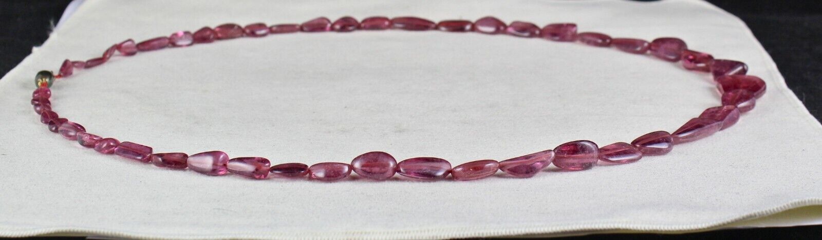 FINE 27" LONG NATURAL PINK TOURMALINE BEADS 311 CARATS GEMSTONE FASHION NECKLACE