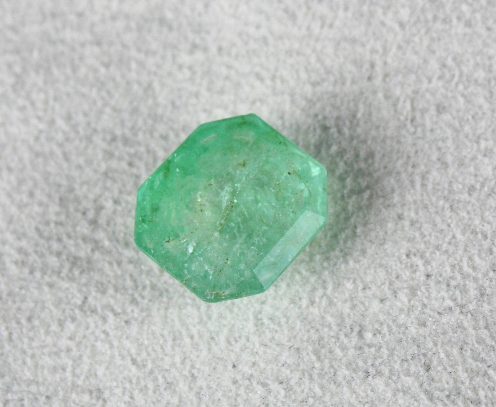 Certified Natural Colombian Emerald 8.36ct Octagon Cut Gemstone Ring Pendant