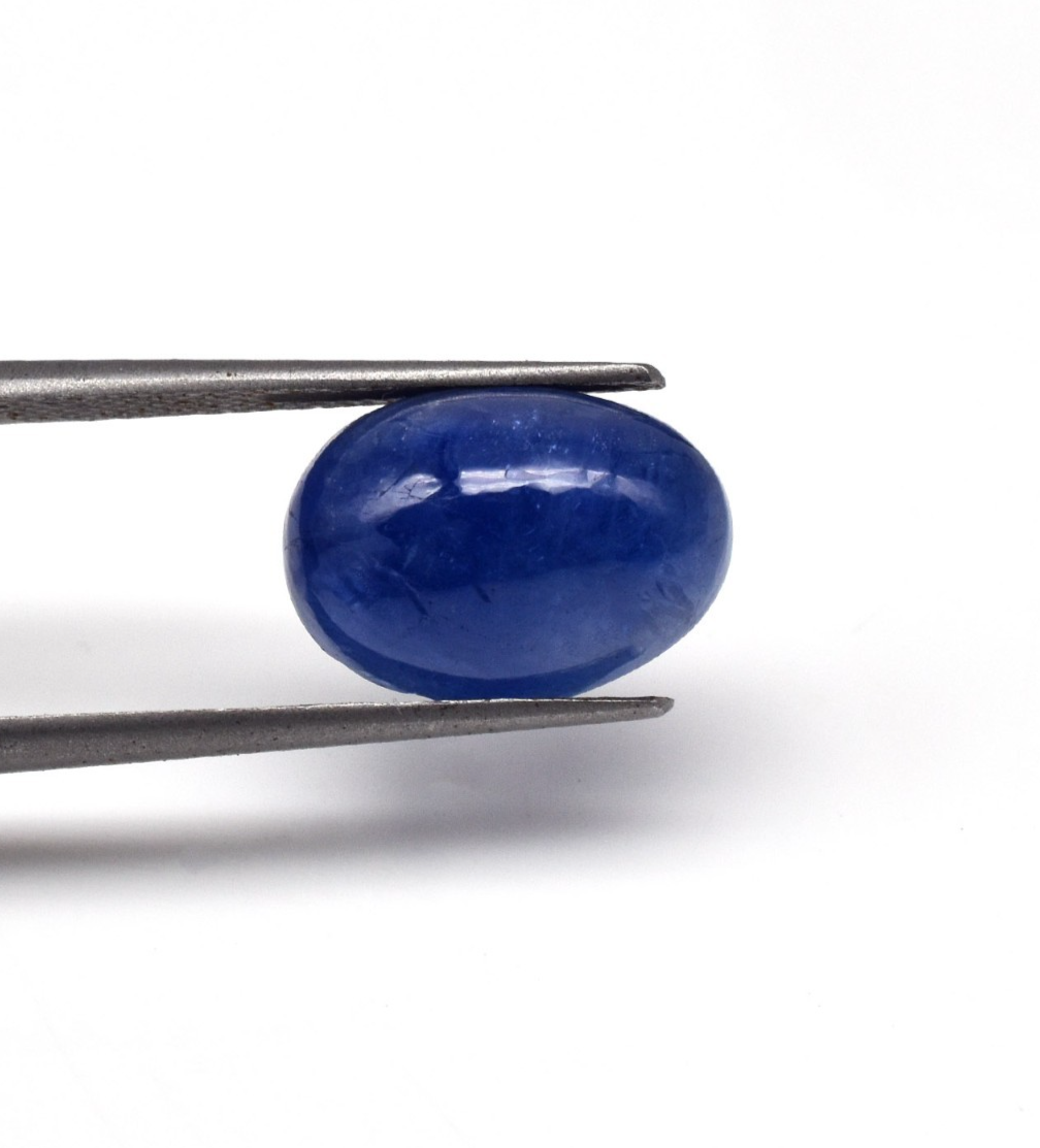Certified Natural Blue Sapphire Cabochon 9.82 Ct Gemstone Ring Pendant