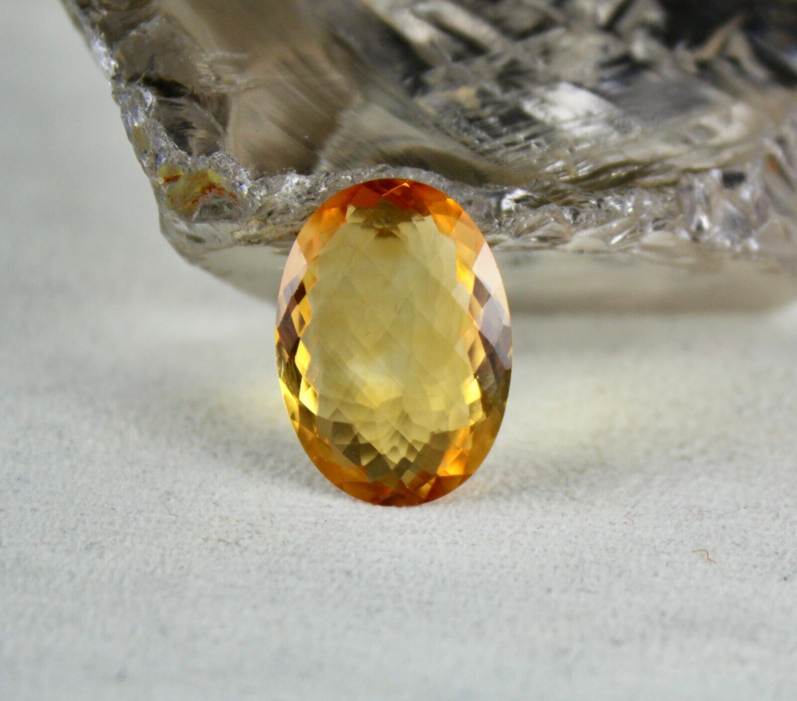 NATURAL YELLOW CITRINE OVAL FACETED CUT 19.87 CARATS GEMSTONE PENDANT DESIGNING