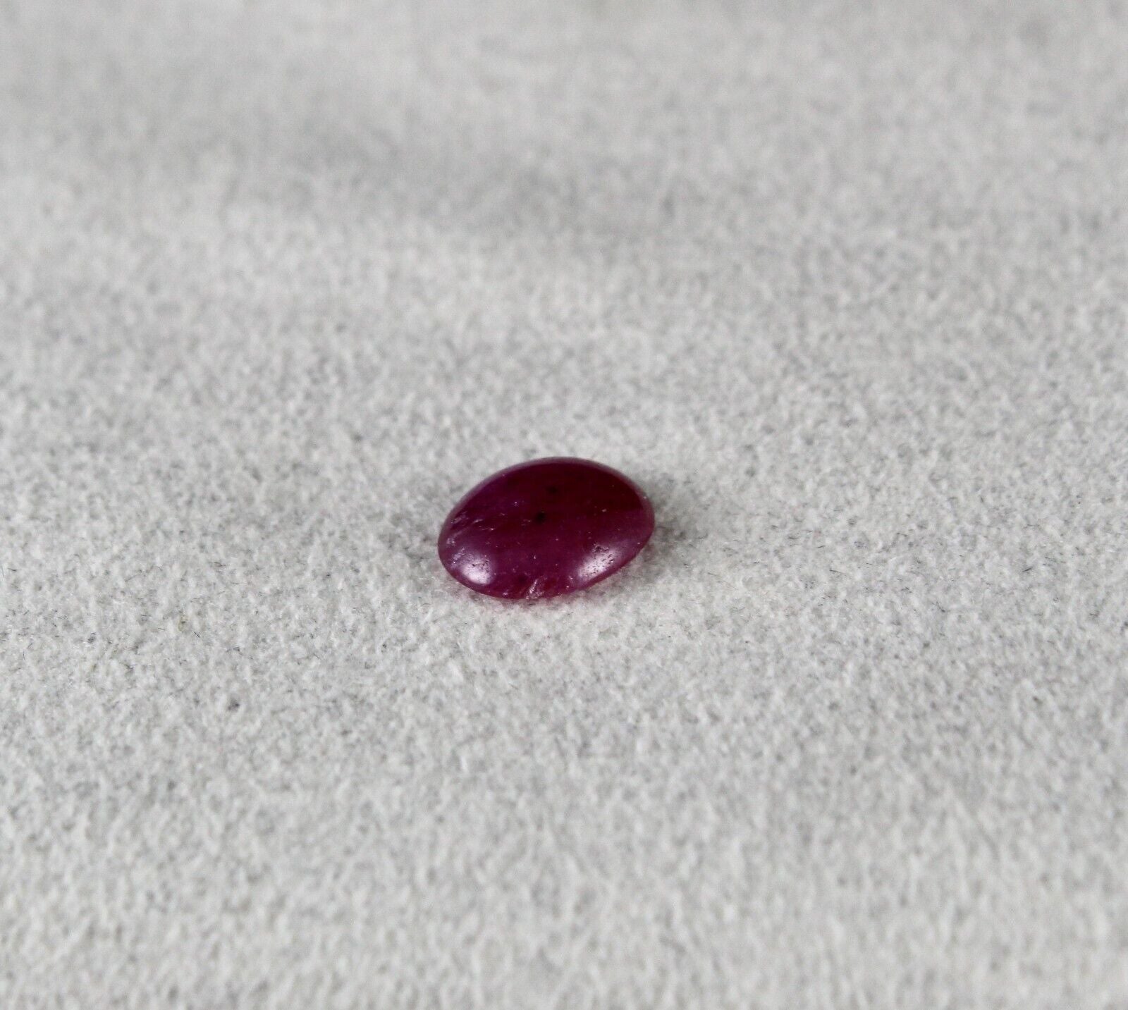 FLAT NATURAL RUBY OVAL CABOCHON 2.06 CTS LOOSE RED GEMSTONE RING PENDANT DESIGN