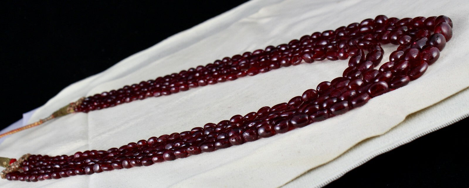 Certified Natural Red Spinel 830ct Beaded Long Drilled Gemstone Necklace