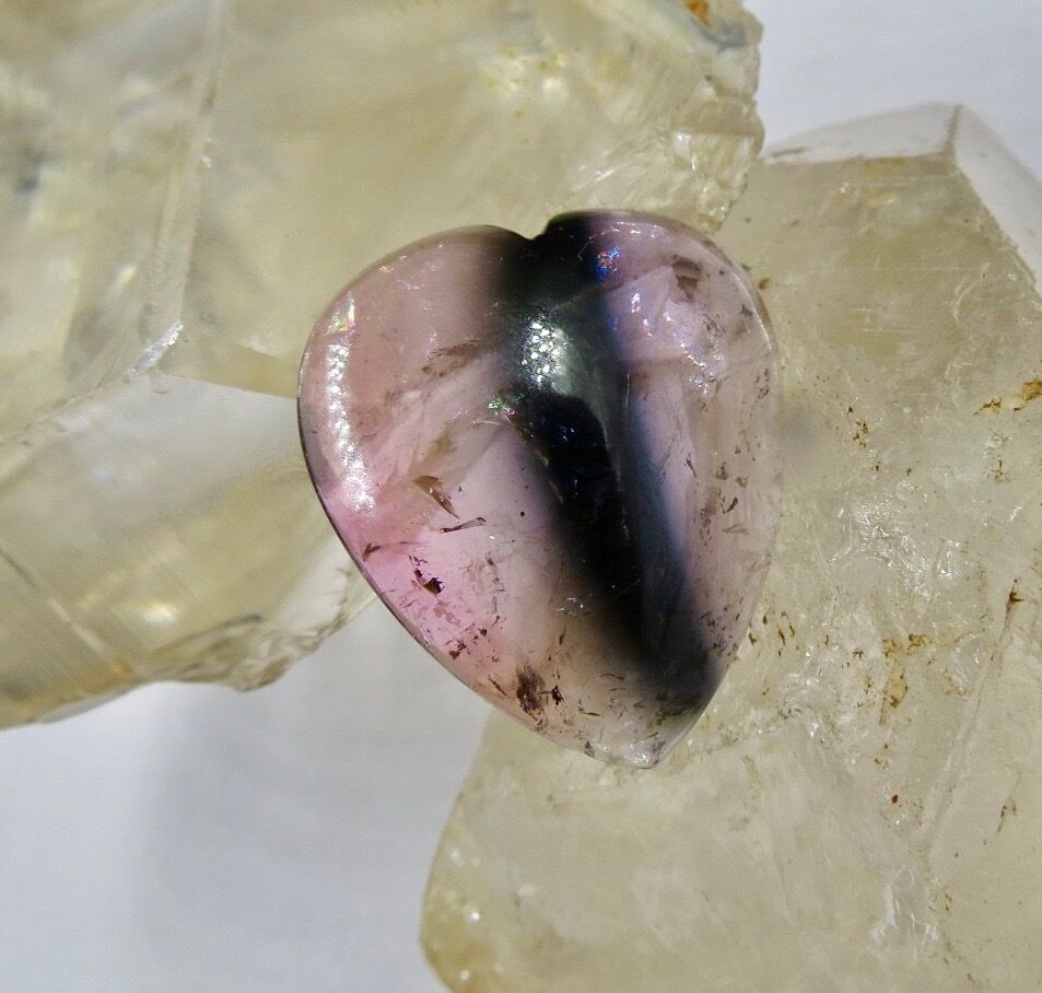 Natural Multi Tourmaline Heart Cabochon 28X25mm 25.35 Ct Loose Gemstone Pendant