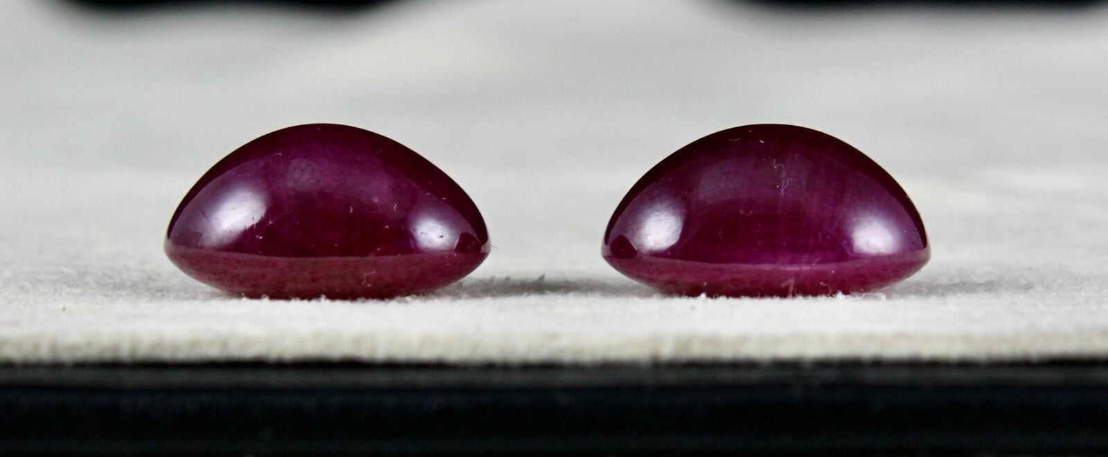 Certified Natural Untreated Ruby Oval Cabochon 36.50 Ct Gemstones Earrings