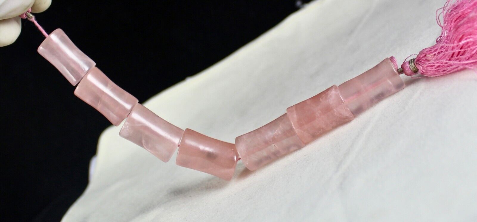 NATURAL ROSE QUARTZ CABOCHON FANCY 7 PCS 405 CARATS GEMSTONE BEADS FOR DESIGNING