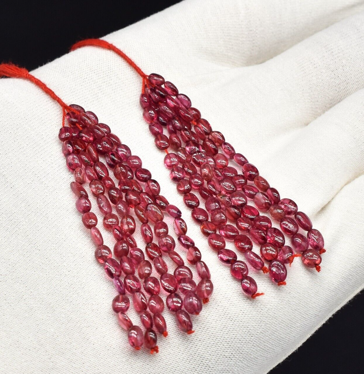 Natural Certified Spinel Beads Tassel 61 Ct Designing Gemstone Hanging Earring