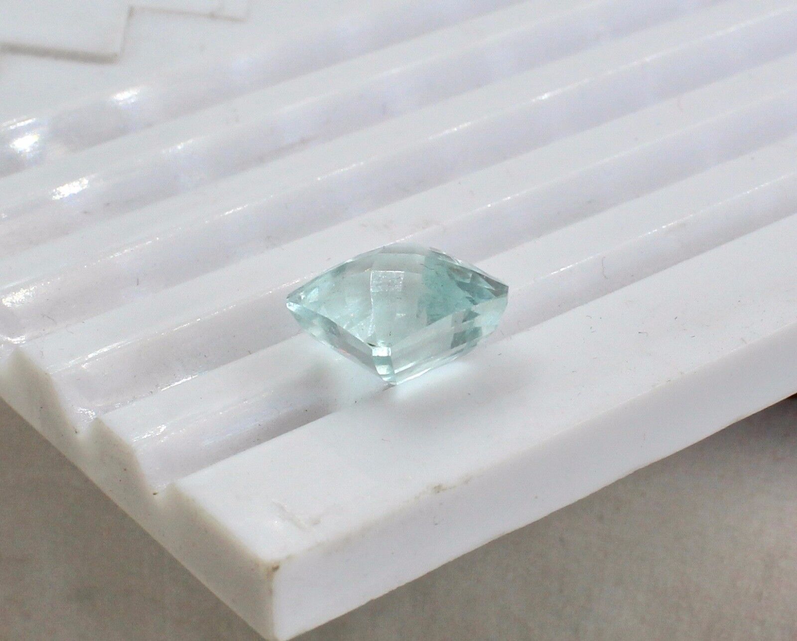 NATURAL BLUE AQUAMARINE SQUARE CUT 9.98 CARATS GEMSTONE FOR RING PENDANT