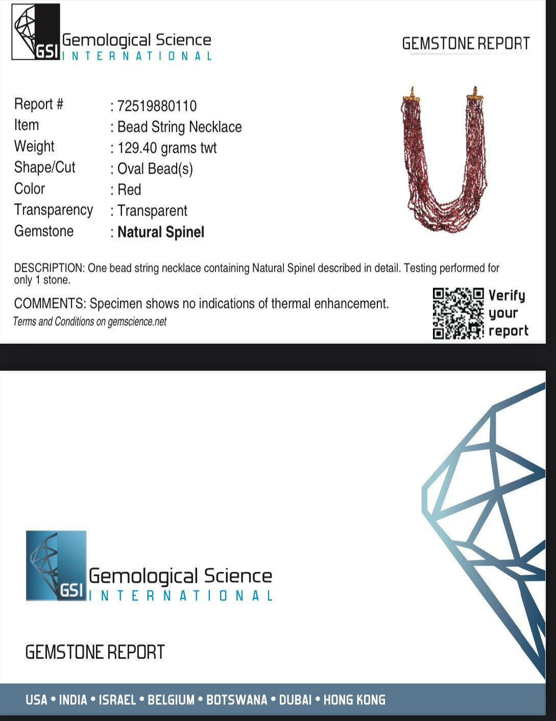 Certified Natural Red Spinel 11 L 619 Ct Necklace, Important Gemstone Beads